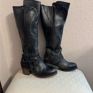 Freebird by Steven Black Studded Heeled Boots